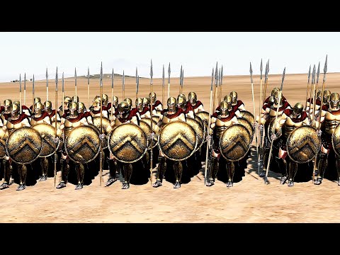 2,250 Spartans Vs 4,800 Egyptian Infantry | Total War Rome 2