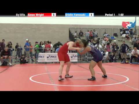 FILA Junior 63 kg / 138.75 lbs. - Aimee Wright vs. Kristin Yamasaki