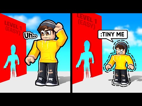 this Roblox Obby makes you CHANGE SIZE... 👀