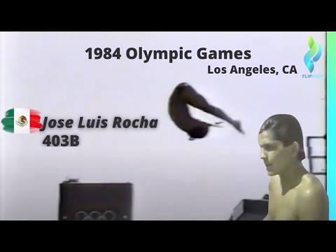 1984 Jose Luis Rocha - Mexico Men 10 Meter Diving - 103B - Olympic Games