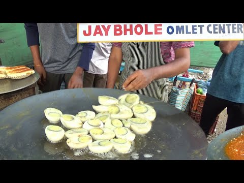 Cheese Boil Egg Gravy At Jay Bhole Omlet Centre | Best Place To Eat Omlette In Surat | Surat