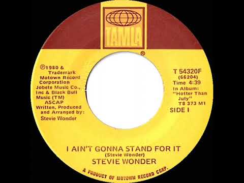 1981 HITS ARCHIVE: I Ain’t Gonna Stand For It - Stevie Wonder