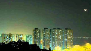 preview picture of video 'Moonrise @ Tai Po, Hong Kong'