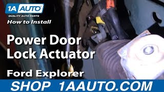 How to Replace Power Door Lock Actuator 88-03 Ford Explorer
