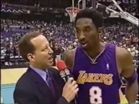 Kobe Bryant (45 10 3) 2001 WCF Gm 1 vs. Spurs Dunking All Over the Twin Towers
