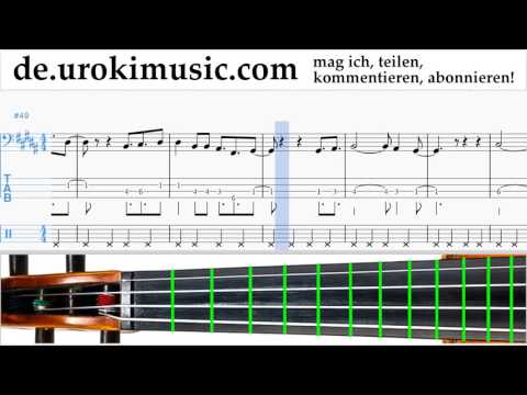 Cello Lernen David Guetta, Justin Bieber - 2U Tabulatur Teil#2 um-i995