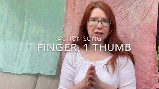 One finger, one thumb keep moving action song for preschool circle time