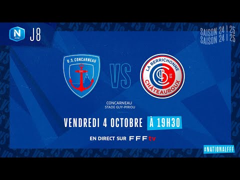 J8 I US Concarneau vs LB Châteauroux en replay (3-1) I National FFF 2024-2025