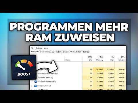 Programmen mehr RAM / Arbeitsspeicher zuweisen - Windows 10 / 11 | PC Spiele schneller machen