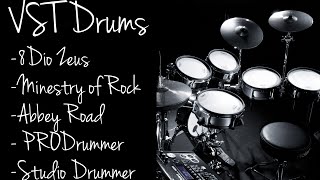 Video thumbnail for VST Drums Library Comparison (ProDrummer, 8Dio Zeus, Ministry of Rock, Studio Drummer, Abbey Road) by Deatharmony