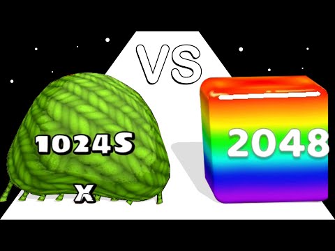 Blob Merge 3D VS Jelly Cubes 2048: ASMR Gameplay (Satisfying Games) MAX LEVEL!