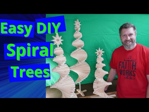 Build a STUNNING Spiral Tree with JUST 2x4s and a FREE Plan!