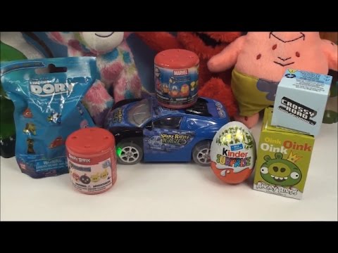 MASHEMS SURPRISE EGGS Finding Dory Angry Birds Kinder Surprise Crossy Road Marvel Video