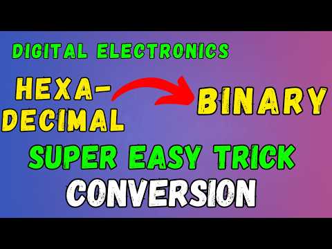 Hexadecimal to binary conversion in Hindi || Urdu
