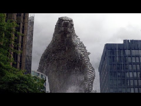 Godzilla vs  MUTO  Let Them Fight  Scene   Godzilla 2014 Movie Clip HD