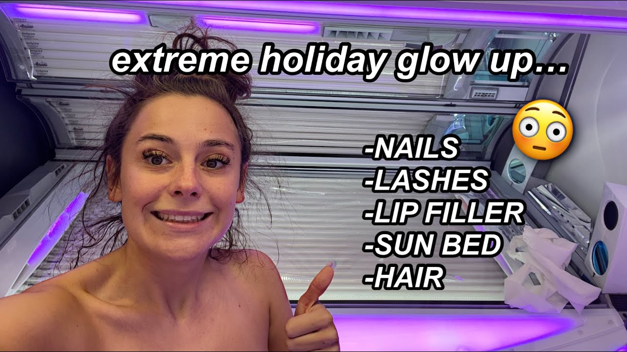 Watch video EXTREME PRE-HOLIDAY GLOW UP - Lips, Lashes, Sunbed, Hair π³ Now EXTREME PRE-HOLIDAY GLOW UP - Lips, Lashes, Sunbed, Hair π³