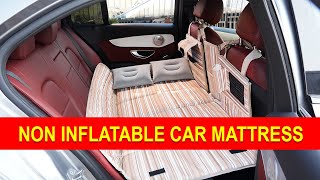 Non Inflatable Car Bed Back seat Car Mattress & Convertible Storage Bin-installation
