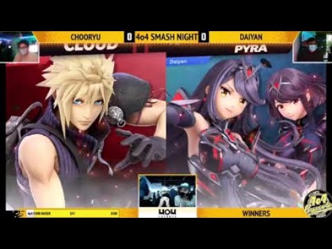 SSBU - 4o4 Smash Night 5 - VILE| chooryu (Cloud) vs Daiyan (Pyra, Mythra) - Winners Round 2