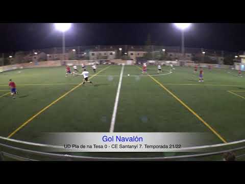 Gol Xesc Navalón. UD Pla de na Tesa 0 - CE Santanyí/ATB 7. Partido Amistoso. Temporada 21/22