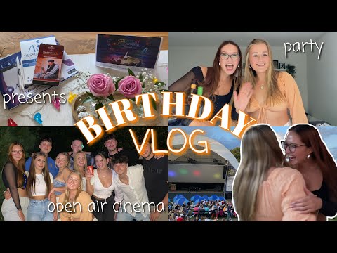 BIRTHDAY VLOG | SWEET 20 party!🧡 | Geburtstagsgeschenke HAUL