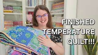 Finally Finished the TEMPERATURE QUILT