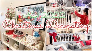 CHRISTMAS DECORATE WITH ME | CLEAN AND DECORATE FOR CHRISTMAS 2022 | COZY CHRISTMAS