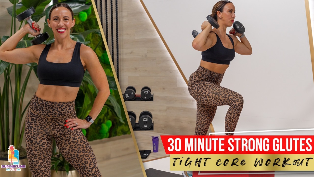 Super Strong Glutes Workout PLUS 3 Minute Abs Finisher!