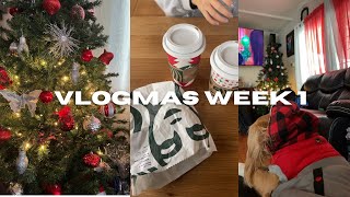 getting into the Christmas spirit| vlogmas week 1 🎄🎅🏽