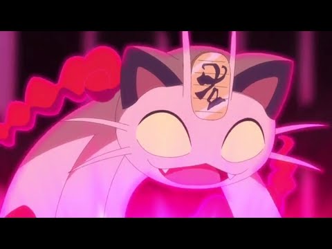 Pokemon Journeys Gigantamax Meowth Evolution