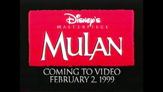 Mulan - 1999 VHS Trailer