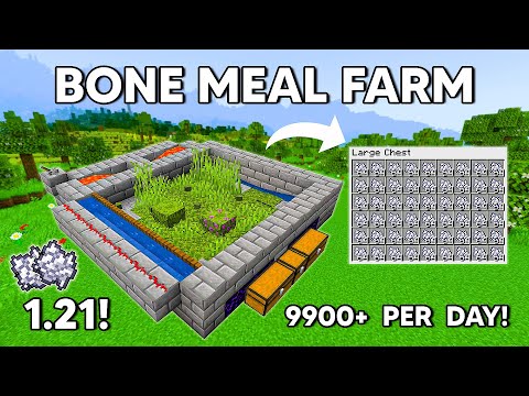 Minecraft EASY Bone Meal FARM FOR ANY WORLD Tutorial 1.21+