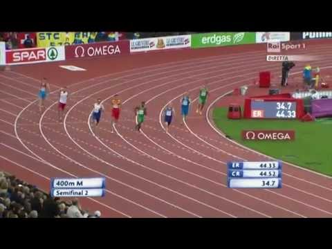 Campionati Europei di Zurigo - Semifinale 2 400m Uomini - Matteo Galvan