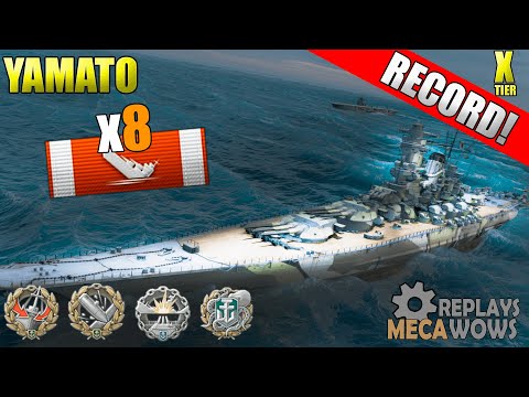 Yamato 8 Kills & 232k Damage | World of Warships Gameplay 4k
