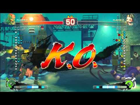 SSF4 Rank Match  tikurin1120 (DH)  vs  ACQUA0316 (IB)
