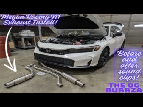 2025 Honda Civic SI - Megan Racing N1 Exhaust Install! *Before & After Sound Clips!*