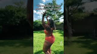 I love myself as a bbw,  I dont want to lose weight #short #tiktok #fyp #bbw #bodypositive #bikini