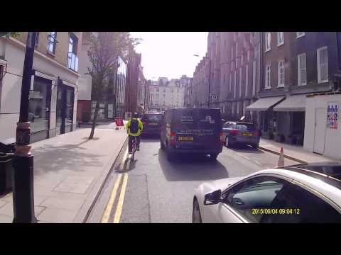 Addison Lee van driver LN61 ZMZ turns left without looking