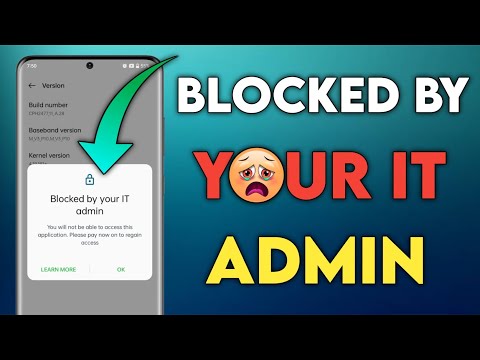blocked by your it admin | Developer option not enable problem | blocked your it admin #Android