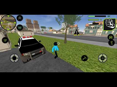 Amazing Police Stickman Rope Hero Gangster Vegas Crime Simulator | Android/iOS | Gameplay | HD