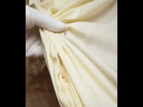 Plain Natural Pure Matka Silk 75 GSM Handwoven Fabric — video