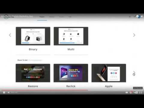 ReClick Marketing App Review | Brand New Reclick Platform