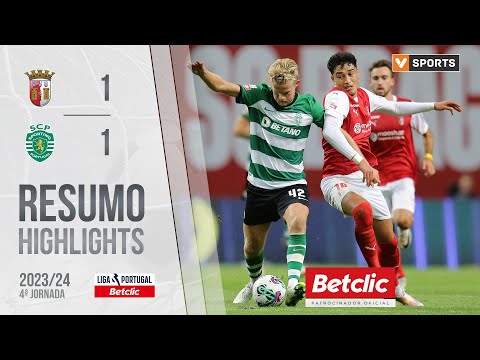 Resumo: SC Braga 1-1 Sporting (Liga 23/24 #4)