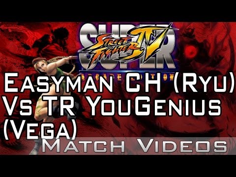 Easyman CH (Ryu) Vs TR YouGenius (Vega) SSF4 AE 2012 Match Video 1080p HD Super Street Fighter 4