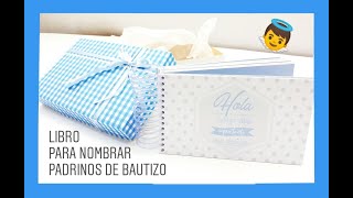 Libro para pedir que sean padrinos de bautizo