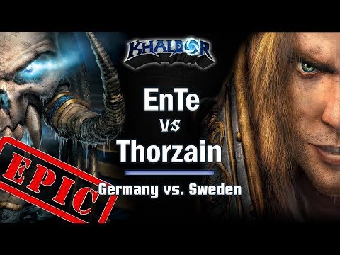 ► EPIC! WarCraft 3 - Thorzain vs. EnTe - Germany vs. Sweden