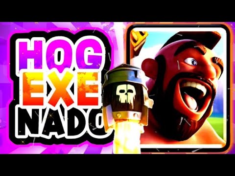 PUSHING AT TOP LADDER W/ HOG EXE NADO - Clash Royale