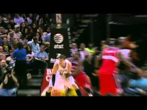 Tiago's Tough And-one - Spurs vs Wizards ll 3.12.12