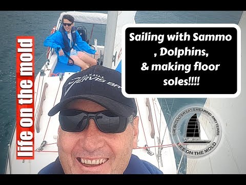 Ep056 Sailing with Dolphins and building sole floors - Life On The Hulls - Catamaran Build