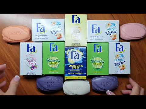 UNPACKING SOAPS ♥️ LUX SOAP💚FA SOAP💙 CAMAY SOAP