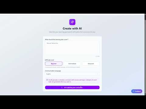 Create Plan with AI